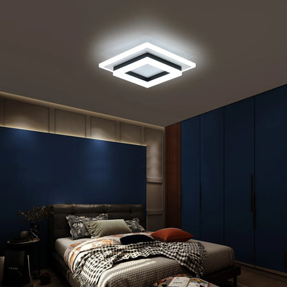 Radientia Modern Square LED Ceiling Light – 24W, Cool White 6500K