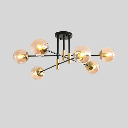 Radientia Modern Black & Gold Bubble Ball Ceiling Lamp