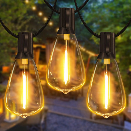 Radientia ST38 LED Outdoor String Lights – Waterproof Edison-Style Bulbs