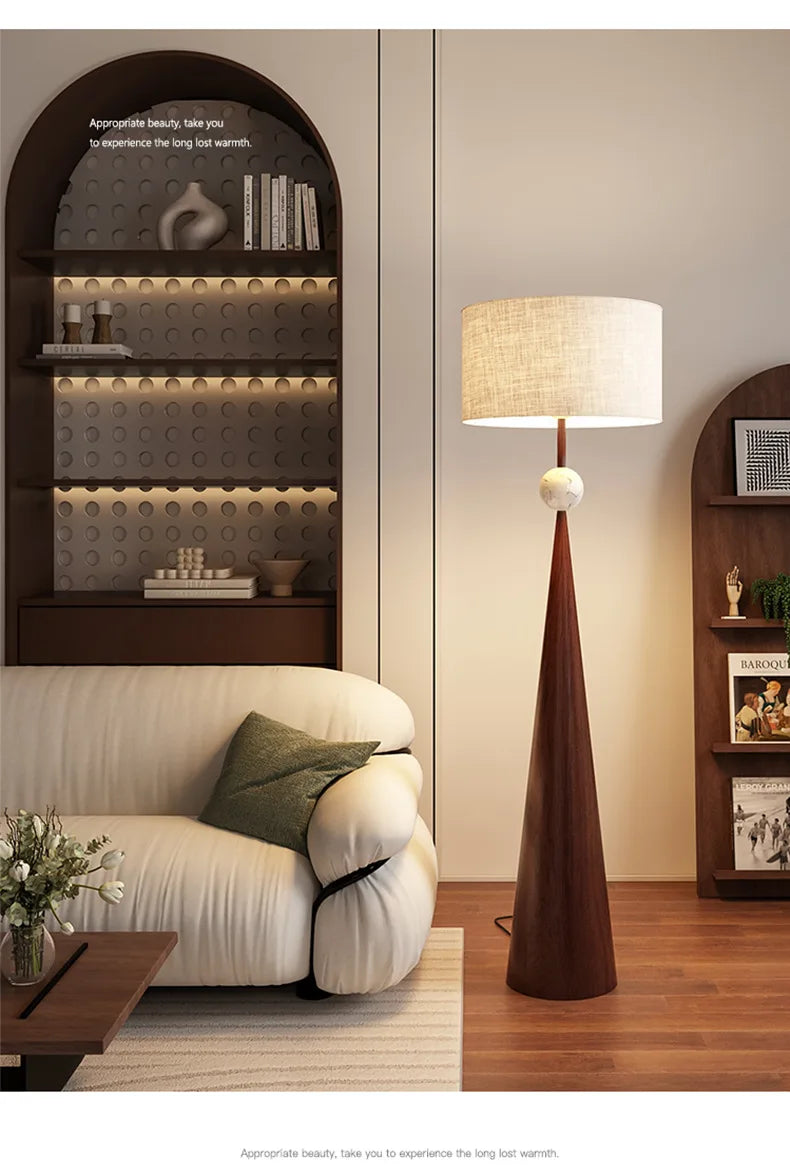 Radientia Wabi-Sabi Minimalist Floor Lamp – Japanese Designer Style Floor Lamp