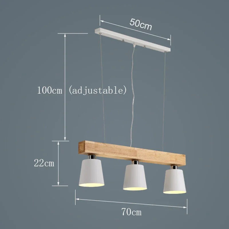 Radientia Nordic Solid Wood Pendant Light – Japanese Minimalist Design