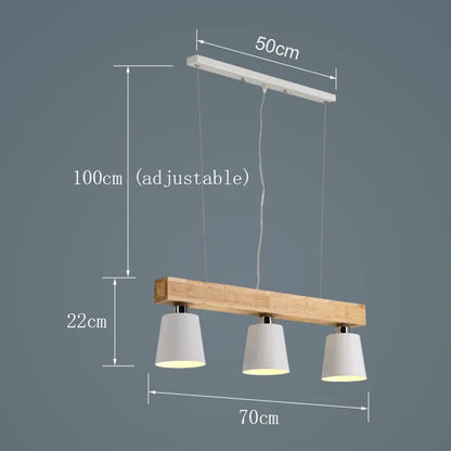 Radientia Nordic Solid Wood Pendant Light – Japanese Minimalist Design