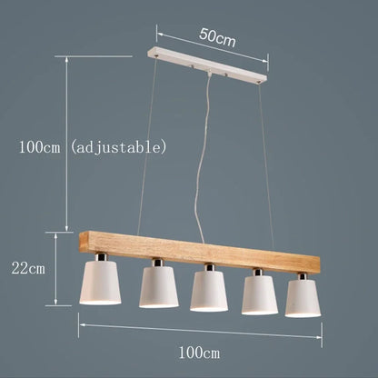Radientia Nordic Solid Wood Pendant Light – Japanese Minimalist Design