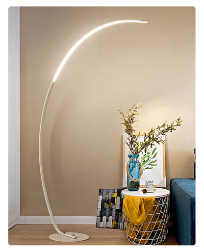 Radientia Nordic LED Art Floor Lamp – Dimmable with Remote & RGB Options