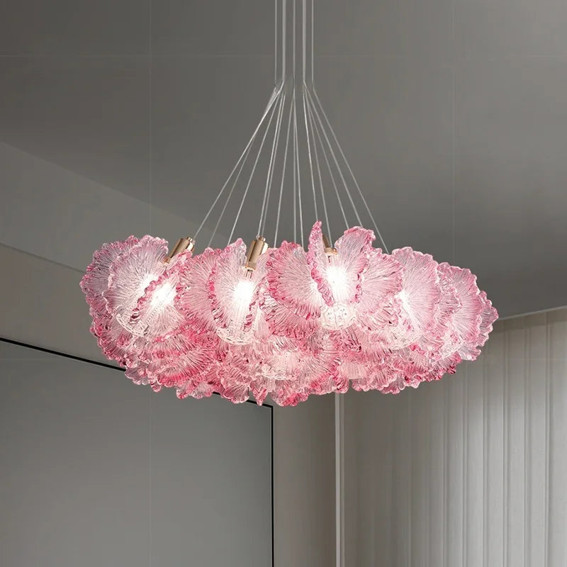 Radientia FLEUR CRISTAL™ – Flower Petal Acrylic Chandelier