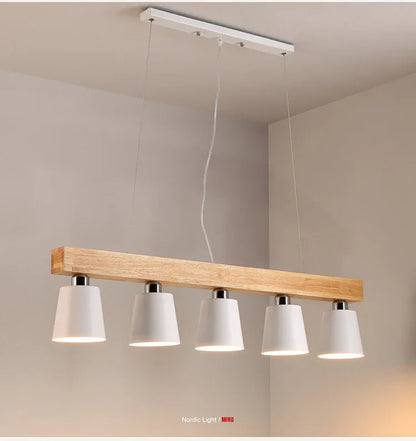 Radientia Nordic Solid Wood Pendant Light – Japanese Minimalist Design