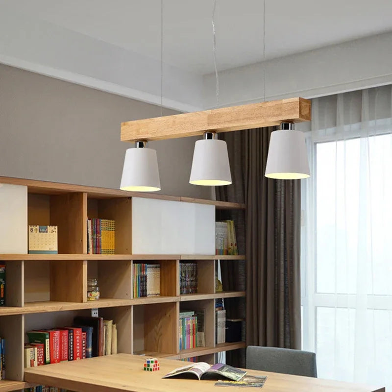 Radientia Nordic Solid Wood Pendant Light – Japanese Minimalist Design