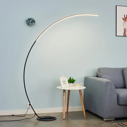 Radientia Nordic LED Art Floor Lamp – Dimmable with Remote & RGB Options