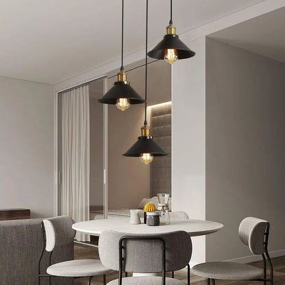 Radientia Vintage Industrial 3-Light Pendant Chandelier – Edison Style