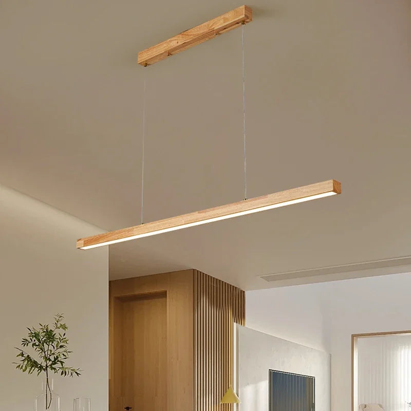 Radientia Nordic Wooden Pendant Light – Japanese White Wax Finish