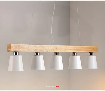 Radientia Nordic Solid Wood Pendant Light – Japanese Minimalist Design