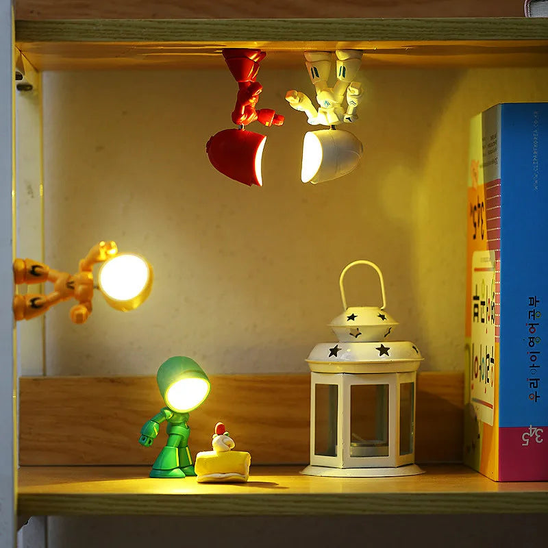 Radientia Mini Cartoon Pet Table Lamp – Folding, Adjustable & Dimmable