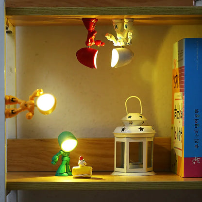 Radientia Mini Cartoon Pet Table Lamp – Folding, Adjustable & Dimmable