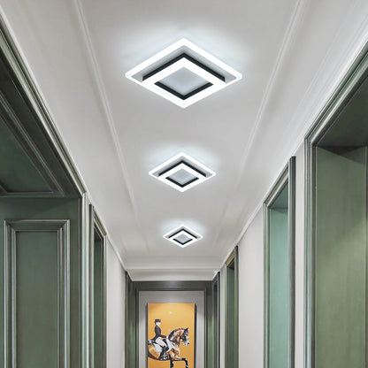 Radientia Modern Square LED Ceiling Light – 24W, Cool White 6500K