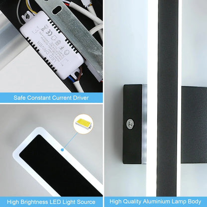 Radientia Modern LED Wall Light – 32W, 6500K Cool White