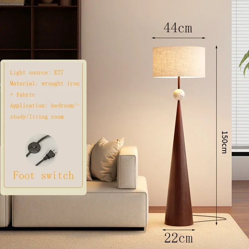 Radientia Wabi-Sabi Minimalist Floor Lamp – Japanese Designer Style Floor Lamp
