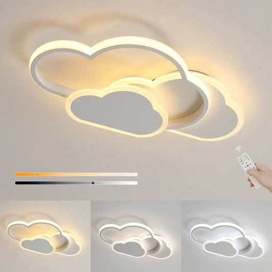 Radientia Cloud LED Ceiling Light – 32W, Remote Dimmable (3000K–6500K)