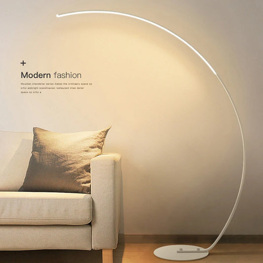 Radientia Nordic LED Art Floor Lamp – Dimmable with Remote & RGB Options