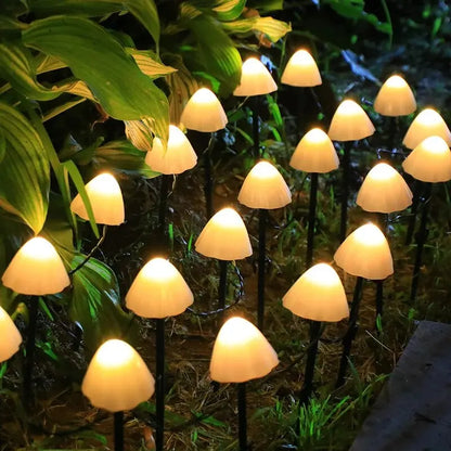 Radientia Solar Mushroom Garden Lights – Waterproof LED Outdoor Décor 10 LEDs